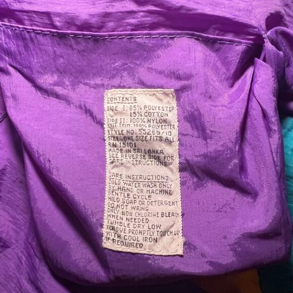 Current Seen Vintage 90s Reversible Windbreaker Jacket | Retro Sportswear Purple - Picture 14 of 15